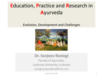 Education, Practice And Research In