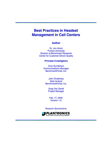 Best Practices In Headset Management In Call Centers
