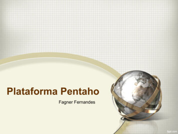 Plataforma Pentaho - UFPE