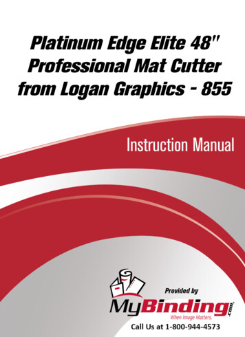 Platinum Edge Elite 48 Professional Mat Cutter From Logan .