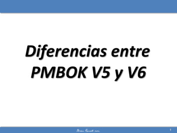 Diferencias Entre PMBOK V5 Y V6 - WordPress 