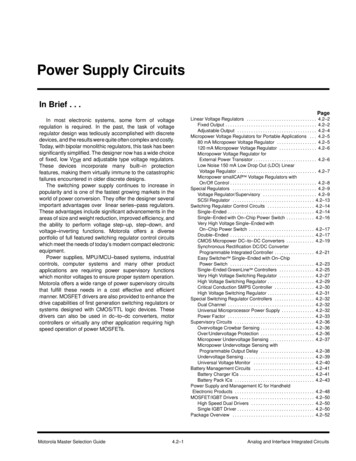 Power Supply Circuits - Solo Electronica