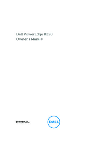 Dell PowerEdge R220 Owner's Manual