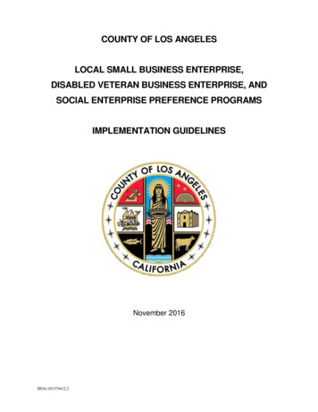 Preference Programs Implementation Guidelines - Los Angeles County