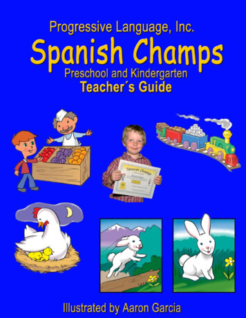 Spanish Champs Preschool And Kindergarten Curriculum