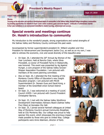 Special Events And Meetings Continue Dr. Hsieh's . - Hartnell