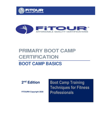 FiTOUR Primary Boot Camp Certificaiton