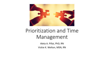 Prioritization And Time Management