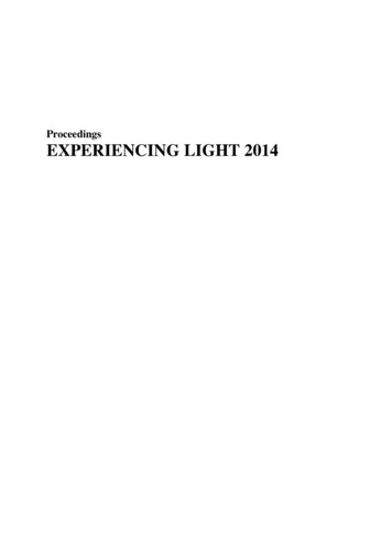 Proceedings EXPERIENCING LIGHT 2014