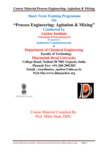Short Term Training Programme On “Process Engineering .