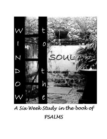 A Six Week Study In The Book Of PSALMS