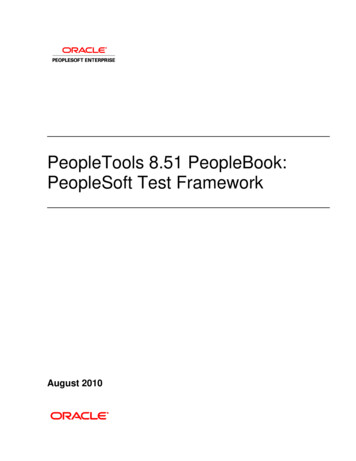 PeopleTools 8.51 PeopleBook: PeopleSoft Test Framework