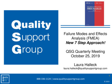 Failure Modes And Effects Analysis (FMEA) New 7 Step 