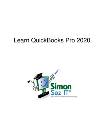 Learn QuickBooks Pro 2020 - Simon Sez IT