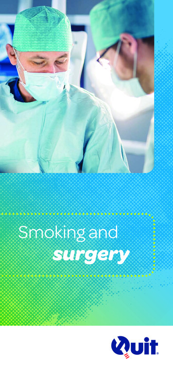 Quit Smoking And Surgery