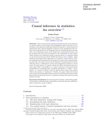Causal Inference In Statistics: An Overview