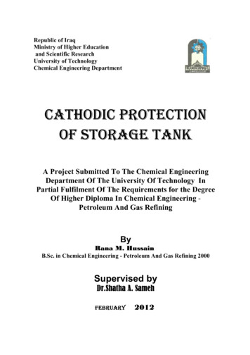 Cathodic Protection Of Storage Tank
