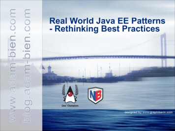 Real World Java EE Patterns - Rethinking Best Practices