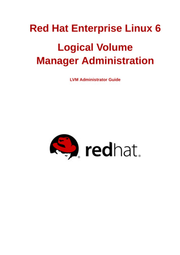 Logical Volume Red Hat Enterprise Linux 6 Manager .