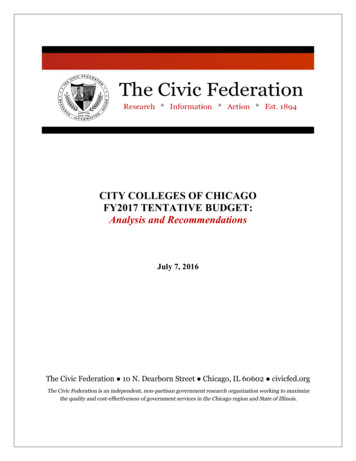 ANALYSIS CITYCOLLEGES FY2017 - Civic Fed