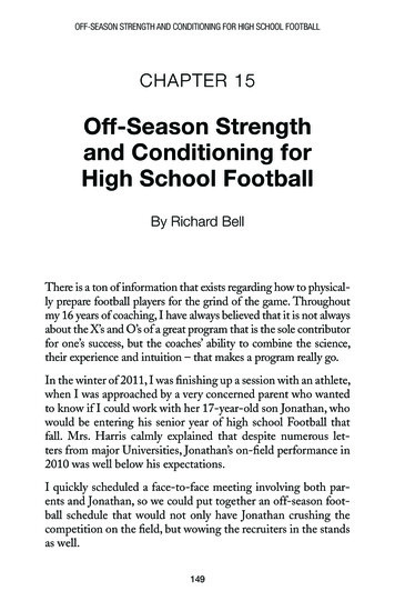 Off-Season Strength And Conditioning For High School Football