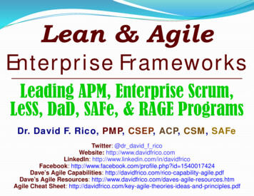 Lean & Agile Enterprise Frameworks