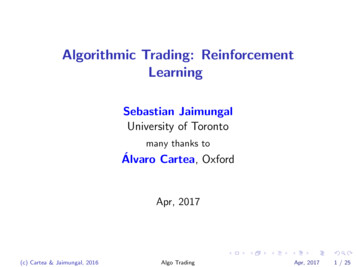 Algorithmic Trading: Reinforcement Learning