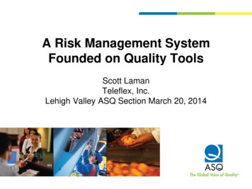 Risk Management - Lehigh Valley ASQ