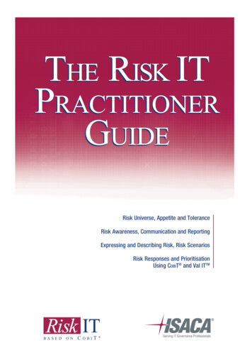THE RISK PRACTITIONER GUIDE - COLMICH