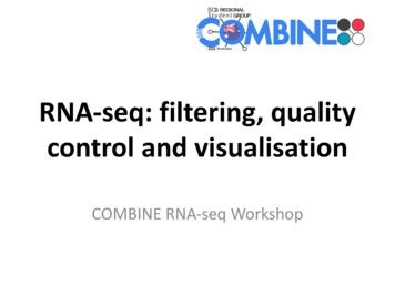 RNA-seq:filtering,quality Control And Visualisation - GitHub Pages