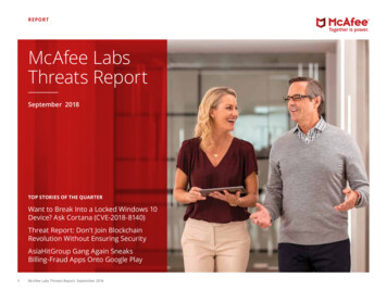 McAfee Labs Threats Report September 2018