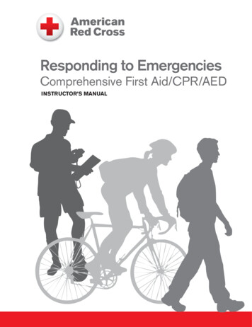 Responding To Emergencies - American Red Cross