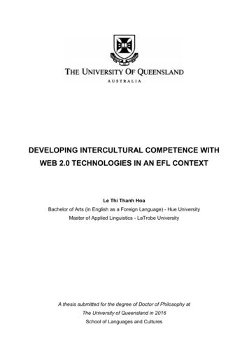 Developing Intercultural Competence With Web 2.0 Technologies