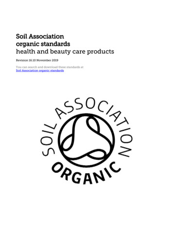 Soil Association Organic Standards Health And Beauty Care .
