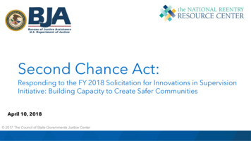 Second Chance Act - CSG Justice Center - CSG Justice Center
