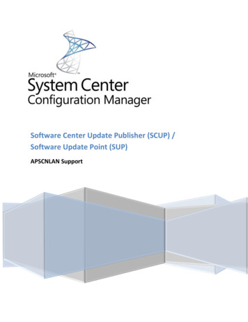 Software Center Update Publisher (SCUP) / Software Update Point (SUP)