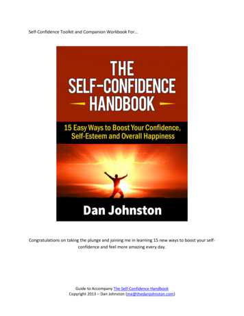 Self-Confidence Toolkit And Ompanion Workbook For 