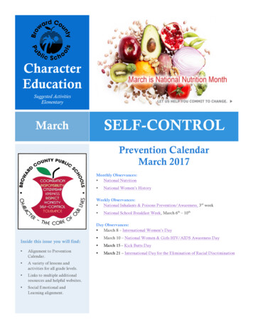 March SELF-CONTROL - Browardschools 
