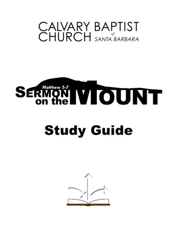 Sermon On The Mount - Cbcsb 