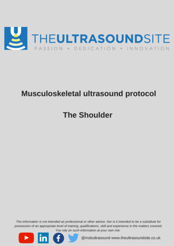 The Shoulder Musculoskeletal Ultrasound Protocol