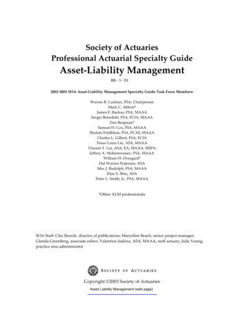 Society Of Actuaries Professional Actuarial Specialty Guide Asset .