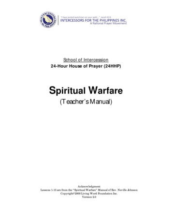 Spiritual Warfare Teachers Manual - Living Word - Home