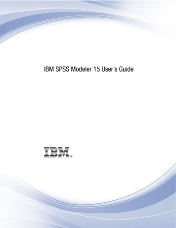 IBM SPSS Modeler 15 User’s Guide