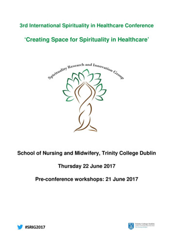 'Creating Space For Spirituality In Healthcare' - School Of Nursing .