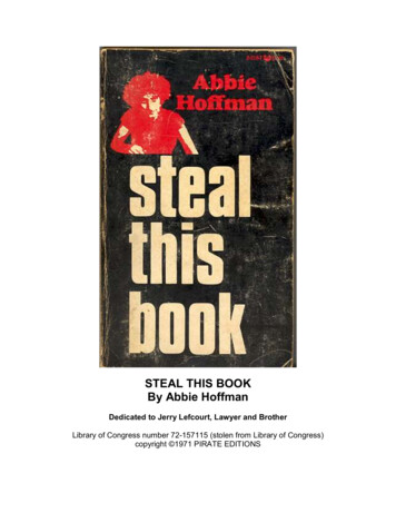 STEAL THIS BOOK By Abbie Hoffman - Semantikon
