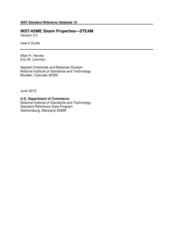 NIST/ASME Steam Properties—STEAM