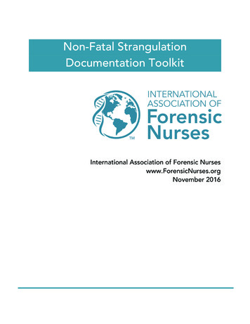 Non-Fatal Strangulation Documentation Toolkit - Forensic Nurses