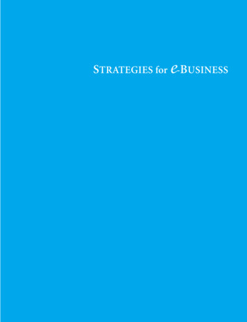 STRATEGIES For EBUSINESS
