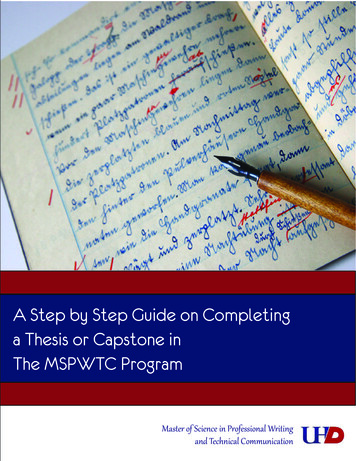 A Step By Step Guide On Completing A Thesis Or Capstone In .
