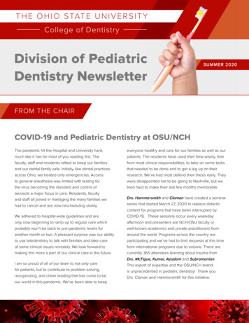 SUMMER 2020 Dentistry Newsletter